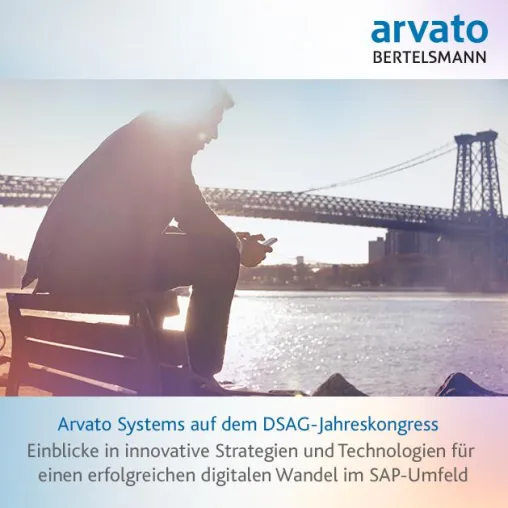 Arvato Systems mit innovativen IT-Lösungen auf dem DSAG-Jahreskongress 2016 Bild: Arvato Systems mit innovativen IT-Lösungen auf dem DSAG-Jahreskongress 2016