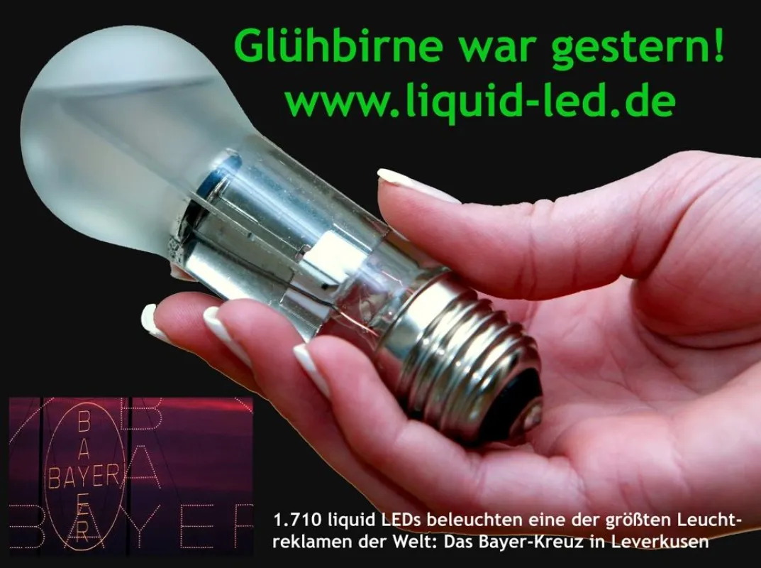 BAYER setzt auf liquid LEDs von liquid-led.de