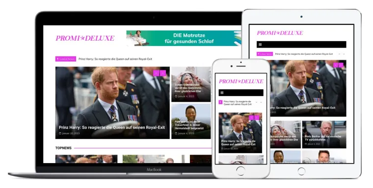 PROMI DELUXE: Neue Unterhaltungswebseite für Promi-News gestartet! Bild: PROMI DELUXE: Neue Unterhaltungswebseite für Promi-News gestartet!
