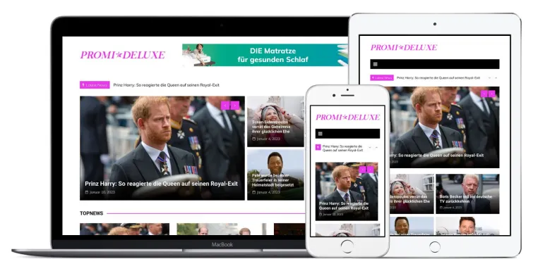 PROMI DELUXE: Neue Unterhaltungswebseite für Promi-News gestartet! Bild: PROMI DELUXE: Neue Unterhaltungswebseite für Promi-News gestartet!