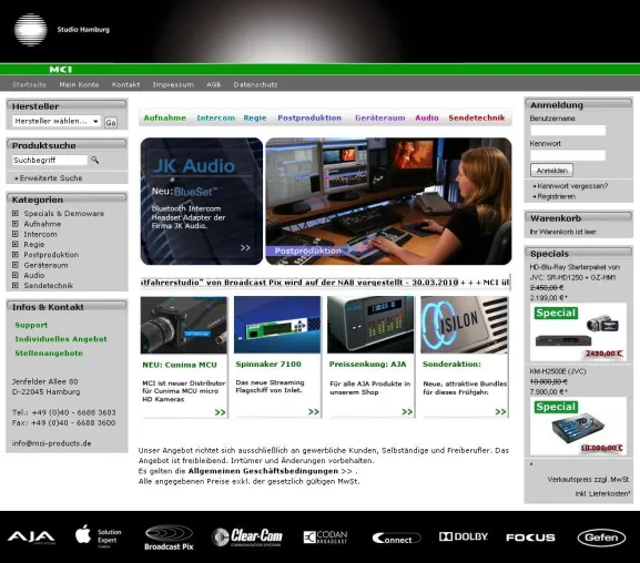 Studio Hamburg MCI geht mit neuem Webshop online Bild: Studio Hamburg MCI geht mit neuem Webshop online