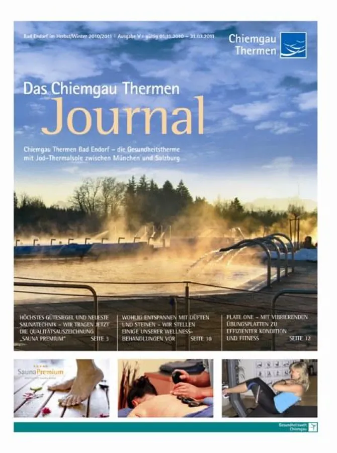 Das neue Chiemgau Thermen Journal - gültig ab 1. November 2010