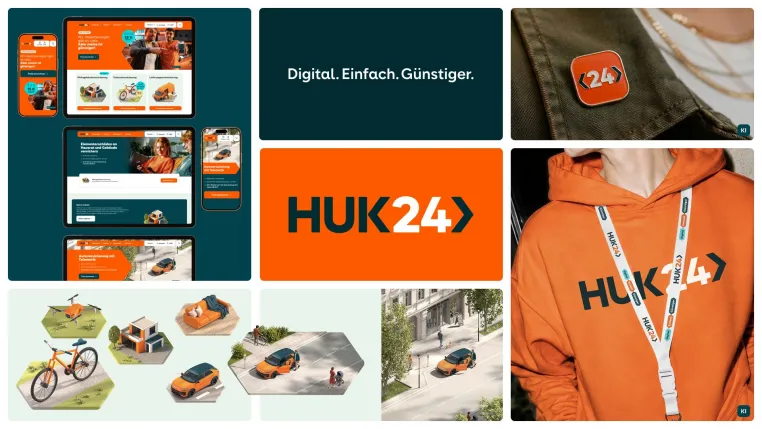 Klarer, moderner, selbstbewusster: HUK24 schärft Markenauftritt mit wirDesign Bild: Klarer, moderner, selbstbewusster: HUK24 schärft Markenauftritt mit wirDesign