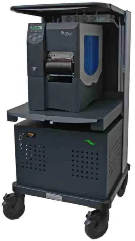 Bild: Mobiler Arbeitsplatz IND e-Craft mit extra Druckerauszug