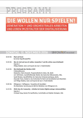 Bild: Digitalisierung in der Musikbranche: "SINFONIMA Akademie" im Rahmen des Deutschen Orchestertags