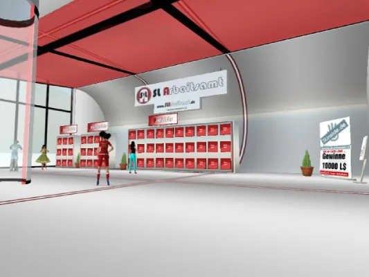 Bild: Ein Arbeitsamt in Second Life