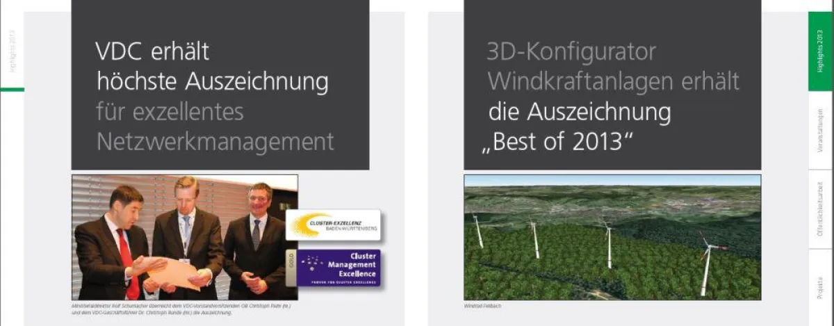 Virtual Dimension Center (VDC) Fellbach veröffentlicht Jahresbericht 2013