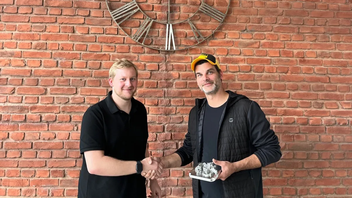 a-metal CEO Stephan Steiner (links) und 3D-MODEL CEO Philipp Binkert (rechts) (© 3D-MODEL GmbH)