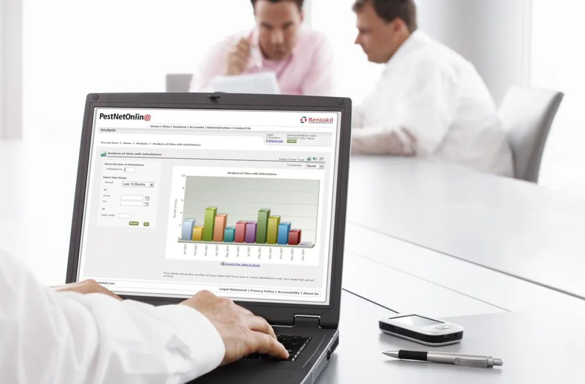 PestNetOnline von Rentokil Schädlingsbekämpfung - weltweiter Zugriff auf sämtliche Hygienedaten, totale Transparenz, standortübergreifend und rund um die Uhr.