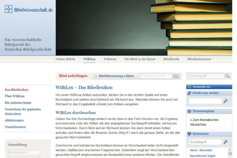Bild: Zehn Jahre WiBiLex im Internet