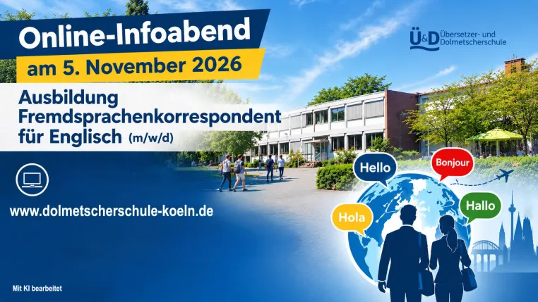 Bild: Auswärtiges Amt hat weltweit Stellen nach Fremdsprachenausbildung! Dolmetscherschule informiert am 5.11.26