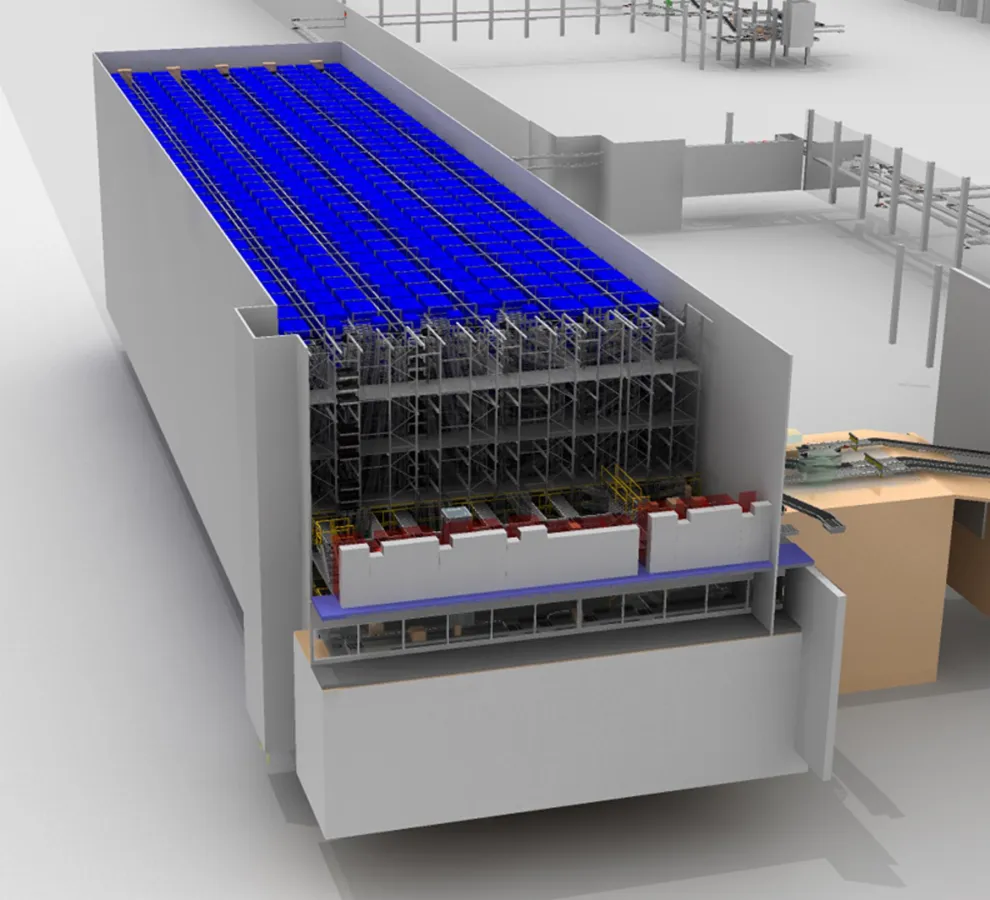 Dematic automatisiert das neue Logistikzentrum der ZKW Lichtsysteme GmbH. (Foto: Dematic)