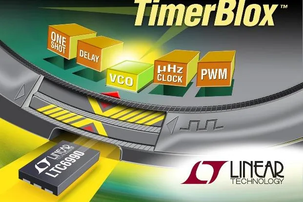 Linear Technology: TimerBlox-Bauteilfamilie im SOT23-Gehäuse ermöglicht einfache Timing-Lösungen Bild: Linear Technology: TimerBlox-Bauteilfamilie im SOT23-Gehäuse ermöglicht einfache Timing-Lösungen