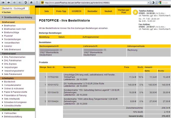 Datenpanne bei der Deutschen Post AG Bild: Datenpanne bei der Deutschen Post AG