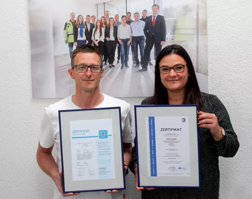 Bild: Unternehmensgruppe Craiss erneut erfolgreich zertifiziert