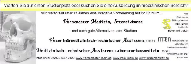 Bild: Zur Vorbereitung auf ein Medizinstudium: Das Vorsemester für Medizin und Naturwissenschaften am IFBM Köln