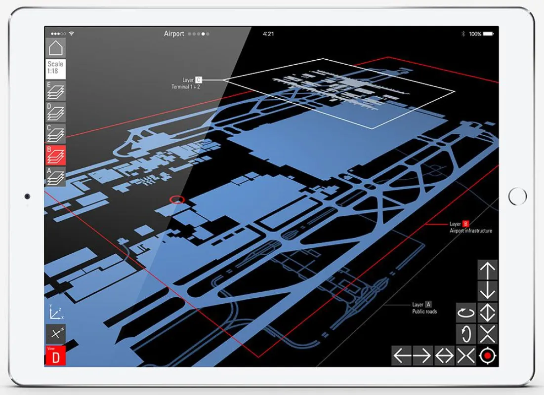 Designstudie: UX-Design und 3D-Visualisierung für eine Airport-App