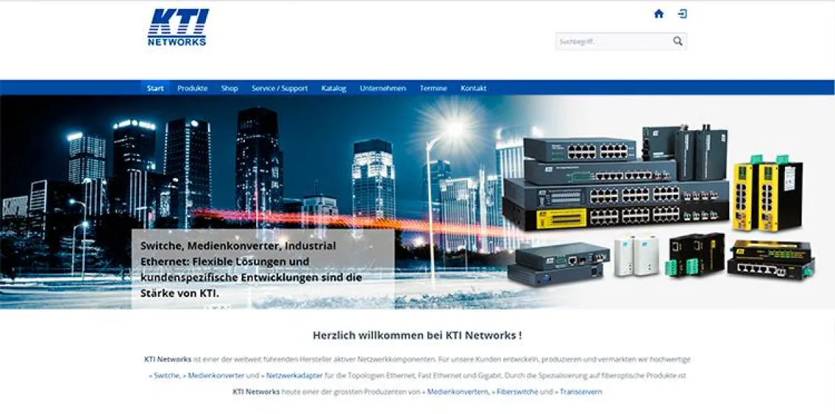 KTI hat einen Relaunch seiner Webseite und seines Onlineshops durchgeführt.