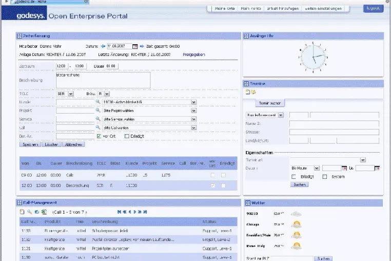 Bild: Keine Zeit verschwenden: Neues Portlet für Zeiterfassung Bestandteil des godesys Open Enterprise Portals