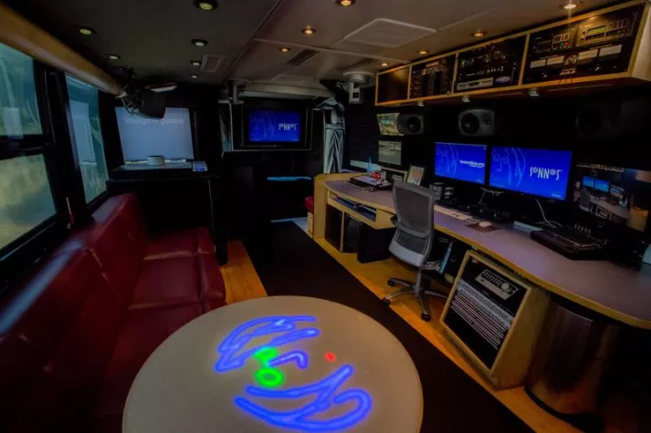 Sonnet stattet John Lennon Educational Tour Bus mit neuester Thunderbolt 2-Technologie aus Bild: Sonnet stattet John Lennon Educational Tour Bus mit neuester Thunderbolt 2-Technologie aus