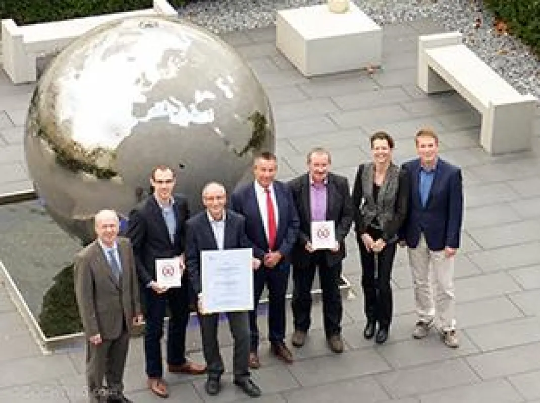 DÜCHTING.com Personen v. l. Klaus Eggert, Marc Wiedemann, Günter Zarges, Erik Klinge, Manfred Wien