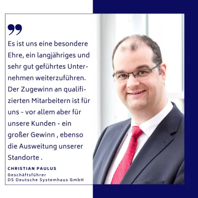 Bild: Mehr Mitarbeiter, neuer zusätzlicher Standort: Füssner Computersysteme GmbH wird Teil der DS Gruppe