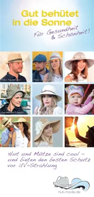 Bild: Sonnenschutz-Kampagne: Hut und Mütze behüten