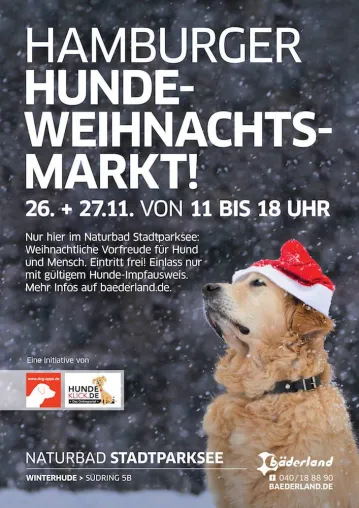 Bild: Hamburger-Hundeweihnachtsmarkt am 1. Advent Wochenende 2016