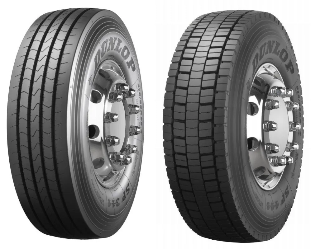 Die neuen Dunlop Lkw-Reifen SP 344 und SP 444 sind für den Einsatz im Nah- und Fernverkehr geeignet