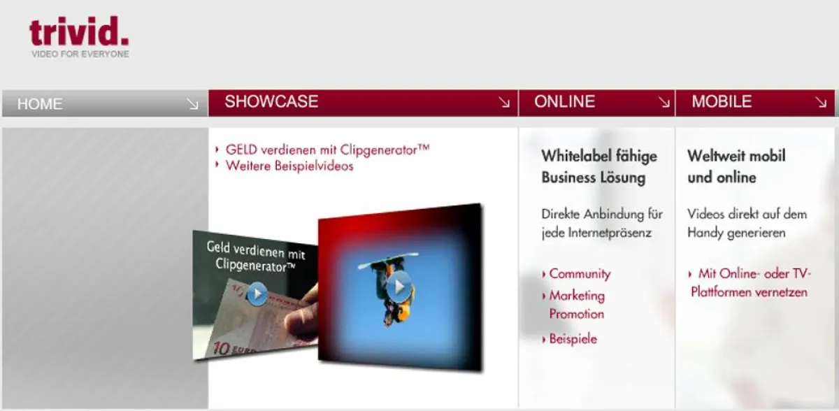 Trivid Corporate Site