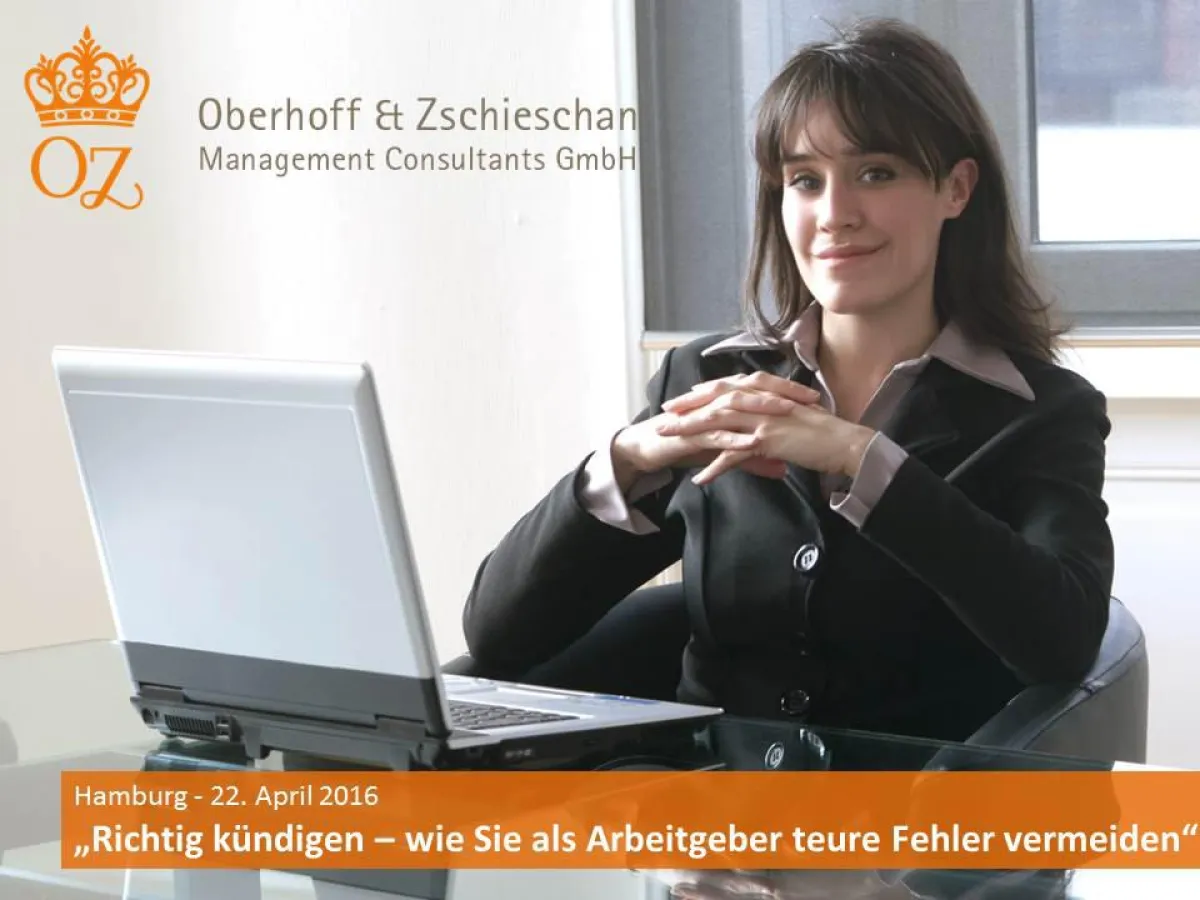 Richtig kündigen - Wie Sie als Arbeitgeber teure Fehler vermeiden - Hamburg 22. April 2016