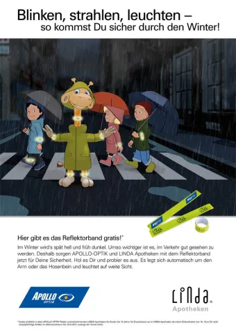 Bild: MARKENRITTER strahlen: LINDA Apotheken und Apollo-Optik kooperieren