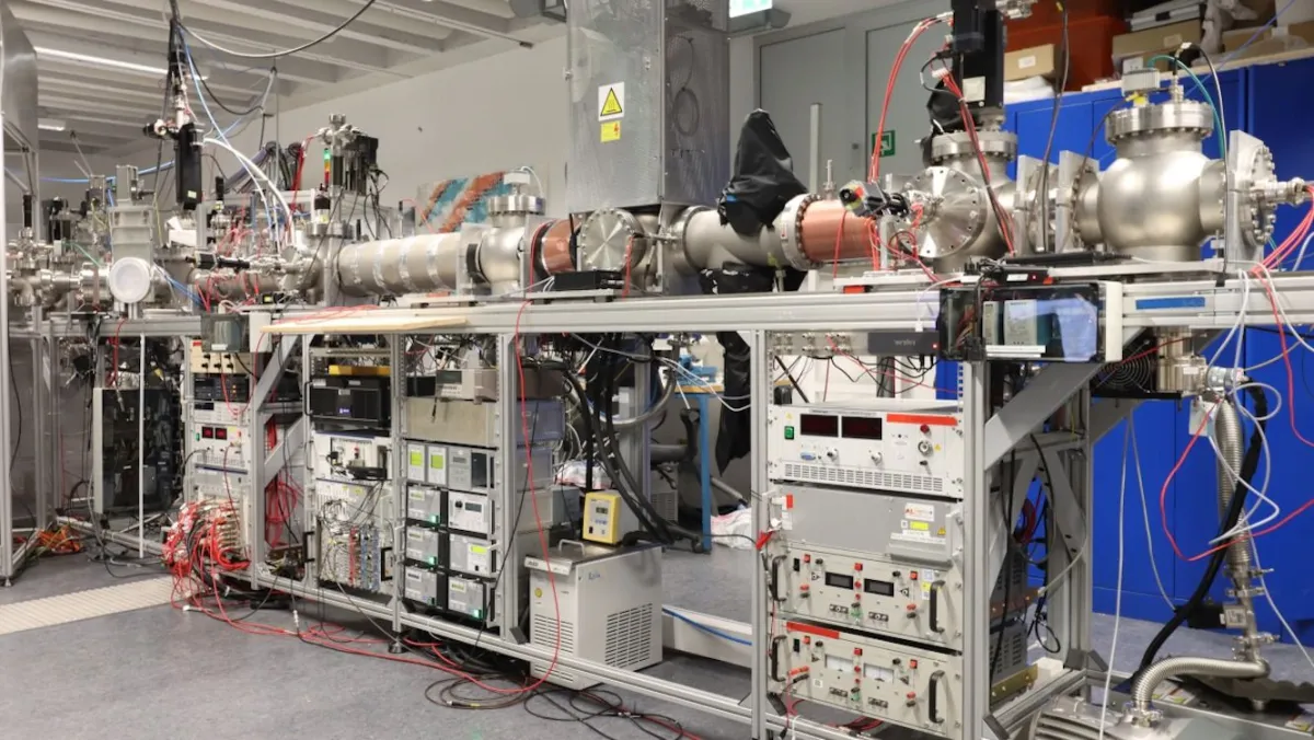 Die KOALA-Apparatur an der Technischen Universität Darmstadt. (© TU Darmstadt. )