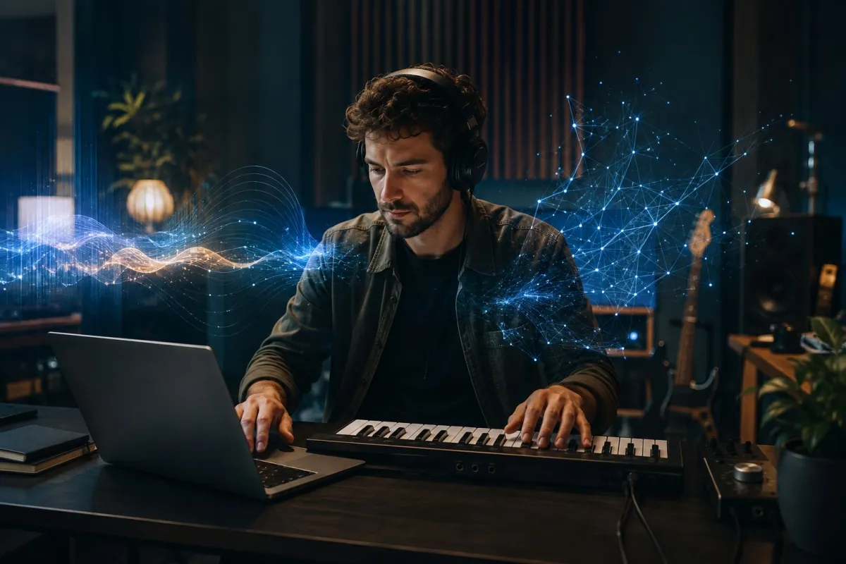 KI macht Musikproduktion nahezu beliebig skalierbar – Aufmerksamkeit bleibt knapp. (© 2026 Frank-Ringo Gutacker)