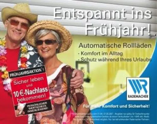 Bild: Rademacher mit 10 € Wertscheck-Aktion Frühjahrsoffensive  2007