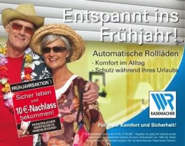 Bild: Rademacher mit 10 € Wertscheck-Aktion Frühjahrsoffensive  2007