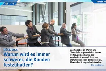 Bild: Fünf Tipps um Kunden erfolgreich zu halten– Dr. Alexander Schagen von der Uni St. Gallen (HSG) in Upd@te