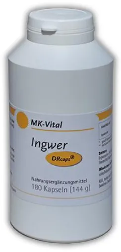 Bild: MK-Vital bringt Ingwer in magensaftresistenten Kapseln auf den Markt