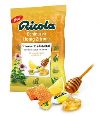 Wohltuend für Hals und Stimme: Ricola bringt erstes Echinacea Honig Zitrone – Bonbon auf den Markt Bild: Wohltuend für Hals und Stimme: Ricola bringt erstes Echinacea Honig Zitrone – Bonbon auf den Markt