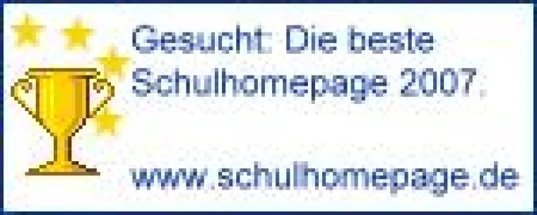 Bild: Schulhomepage AWARD 2007 mit STRATO