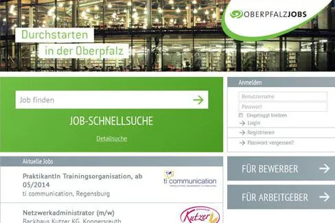Bild: Jobbörse des Regionalmarketings Oberpfalzjobs.de überarbeitet
