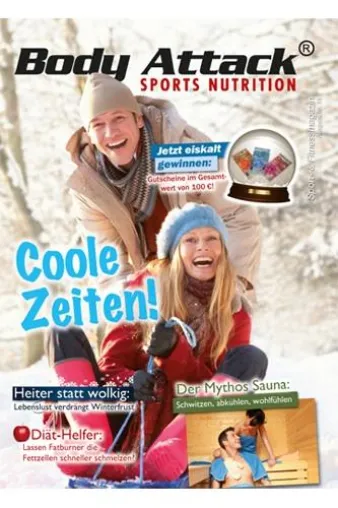 Body Attack sagt dem Schweinehund den Kampf an – Magazin Nr. 15 widmet sich den Reizen der kalten Jahreszeit Bild: Body Attack sagt dem Schweinehund den Kampf an – Magazin Nr. 15 widmet sich den Reizen der kalten Jahreszeit