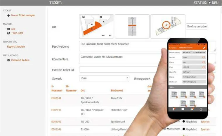 Mängelmanagement mit ProFM: mms ab sofort als flexible SaaS-Lösung verfügbar Bild: Mängelmanagement mit ProFM: mms ab sofort als flexible SaaS-Lösung verfügbar