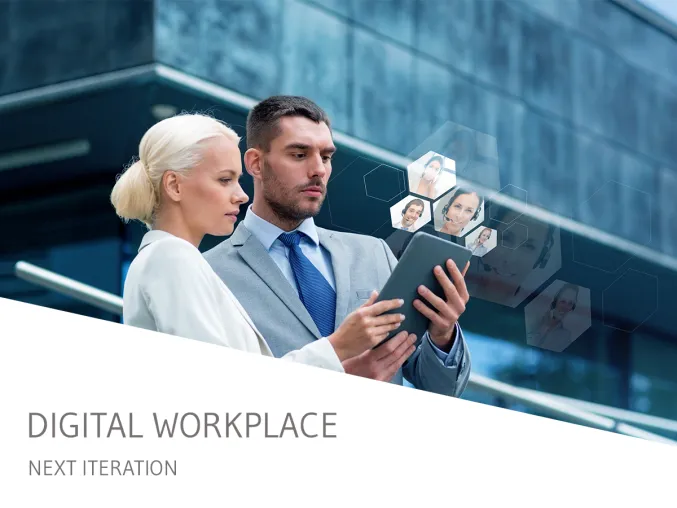Mitarbeiter und Daten mit dem Digital Workplace der Next Iteration vernetzen Bild: Mitarbeiter und Daten mit dem Digital Workplace der Next Iteration vernetzen