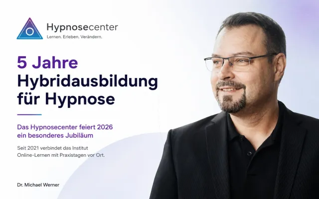 Hypnosecenter feiert fünf Jahre Hybridausbildung für Hypnose Bild: Hypnosecenter feiert fünf Jahre Hybridausbildung für Hypnose
