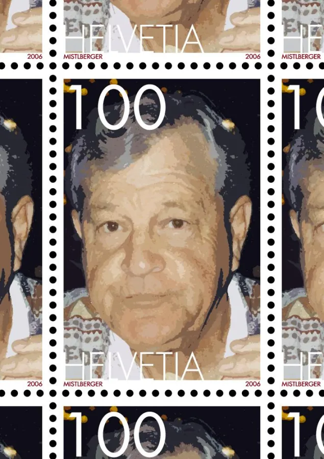 Beispiel Schweizer Briefmarke, @ Mistlberger 2006