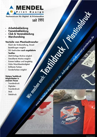 Bild: Textildruck - Arbeitsbekleidung / Handwerker Zubehör / Baustellenwerbung (einheitliches Auftreten)