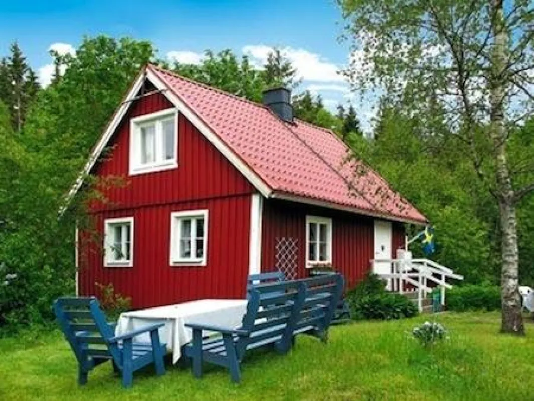 typisches schwedisches Holzhaus