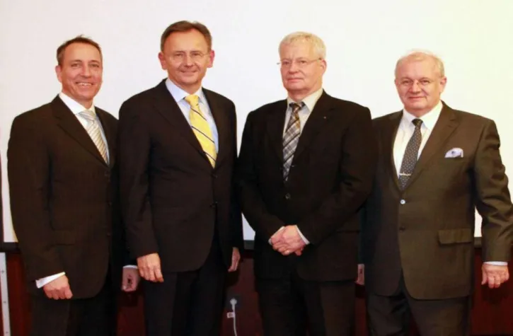 Bild: BG RCI-Geschäftsführung mit neuem Mitglied