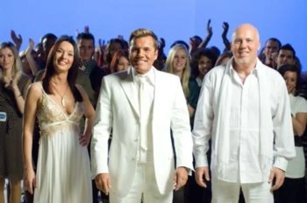 Sind auf der Suche nach dem nächsten Superstar (v.li.): Anja Lukaseder, Dieter Bohlen und Andreas